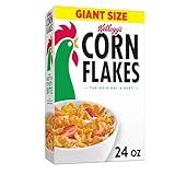 Kellogg's Corn Flakes Breakfast Cereal, Kids Cereal, Family Breakfast, Giant Size, Original, 24oz Box (1 Box)