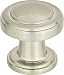 Atlas Homewares 313-BRN 1.1-Inch Bronte Round Knob from the Bronte Collection, Brushed Nickel