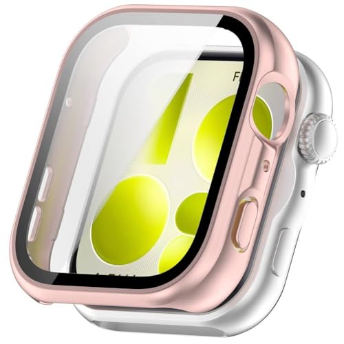For HUAWEI Fit 5 / Fit 5 Pro �p �P�[�X �J�o�[ �X�}�[�g�E�H�b�` PC+�����K���X�t�B������̌^�P�[�X �����h�~ �Ռ��z�� �h�� �h�o �C�菝�h�~ �����ߗ� �S�ʕی� �ȒP���t��