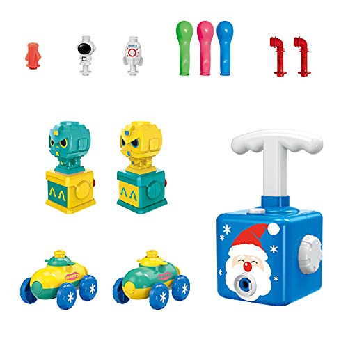 Enfants Inertia Ballon Voiture Jouet,Power Voiture de Lancement propulsée par Ballon avec 12 Ballons Educational Science Toy Cadeaux pour Enfants Garçons...