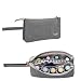 Luxja Essential Oil Carrying Bag - Holds 9 Bottles (5ml-15ml, Also Fits for Roller Bottles), Portable Organizer for Essential Oil and Small Accessories, Gray