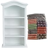 Informations détaillées sur la taille : les accessoires miniatures de la maison de poupée adoptent l'échelle 1 : 12, la bibliothèque de la maison de poupée mesure environ 3,5 x 1,5 x 6,3 pouces/ 8,8 x 3,8 x 15,9 cm (L x L x H), et le mini livre mesure environ 0,6 x 0,4 x 0,8 cm/0,24 x 0,16 x 0,31 pouces. (L x x H), mignon et adorable ;.Veuillez vérifier attentivement la taille avant l'achat pour éviter tout malentendu.