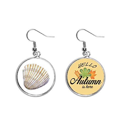 Pendientes de conchas amarillas estilizados para tus looks de playa