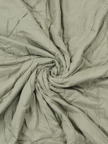 Image of Monte Carlo Polyester Comforter Single Bed | 200 GSM Lightweight & Reversible | Soft Quilt for Mild Winter | Easy Care All Season Comforter (Green) | 59 x 87 Inches