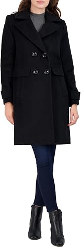 Vista 2 de Sam Edelman Double Breasted Walker Coat with Notch Lapel