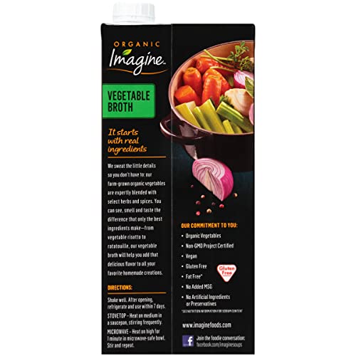 Imagine Organic Vegetable Broth, 32 Fl Oz (Pack Of 6) #TOP2