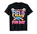 Field Day Fun Day Funny Baseball Drip Icecream Teacher Kids T-Shirt