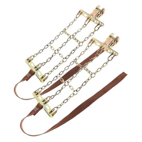 Ciieeo Snow Chains Set for Tires Sturdy Steel Car Tire Chains for Emergency Breakdown