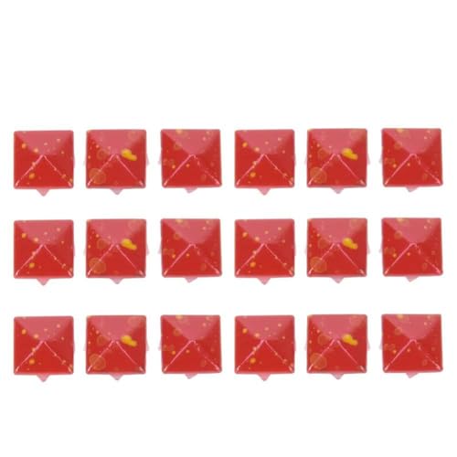 Aramox 200 Pièces Rivets Accessoires Décoratifs en Métal Goujons de 9 Mm pour Sacs d'artisanat en Cuir Chapeaux et Chaussures, Têtes de Clous Multicolores à Quatre Griffes pour la Couture et la