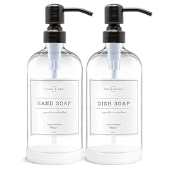 Clear Bottle / Round Oil Rubbed Bronze Pump