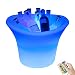 SXLIGHT Cubo De Hielo LED, Cubo De Hielo Iluminado De Gran Capacidad con Cambio Automático De 7 Colores para Fiesta/hogar/Bar, Cubo De Hielo Impermeable para Vino, Recipientes para Bebidas De Cerveza