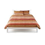 Set Bettbezug Doppelbett Wendbar Bassetti Life East Village rot