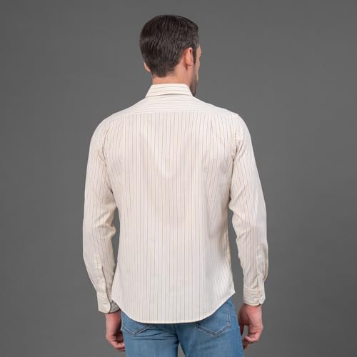 Image of Red Tape Striped Regular Fit Shirt For Men | Comfortable & Stylish