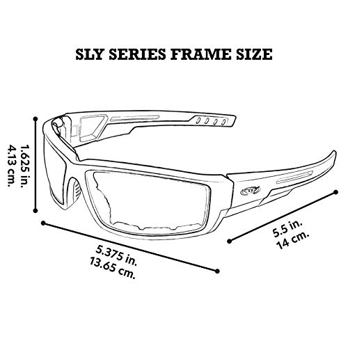 Global Vision Sly Foam Padded Motorcycle Sunglasses Black Frame (Clear) - Thumbnail 4