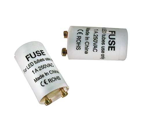 2 x Starter Puente para LED T8 Tubos Starter Seguridad Puente LED Tubo Fluorescente
