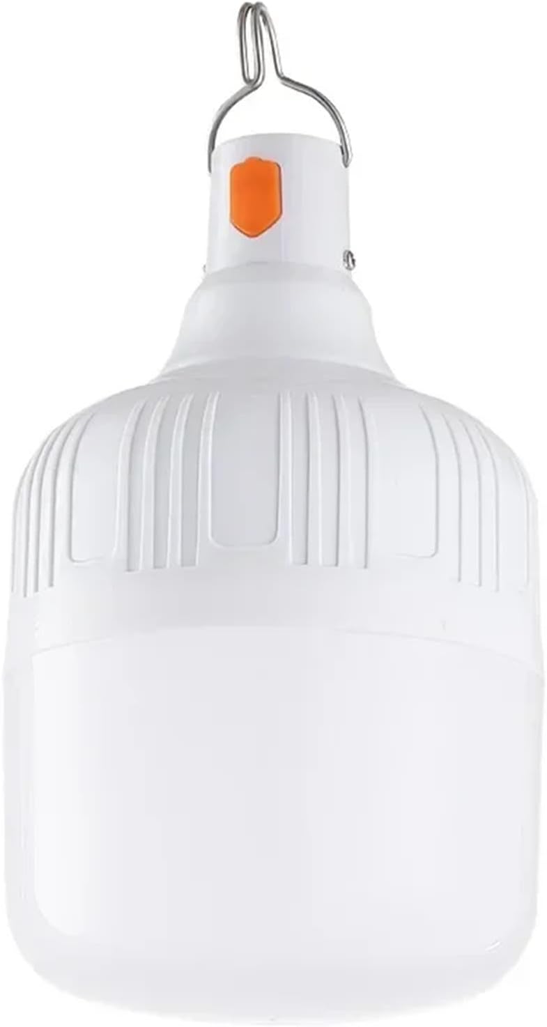 Waterproof and Rechargeable LED Night Light Bulb Dimmable Emergency Light Outdoor Barbecue Tent Light Courtyard =(100W)