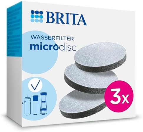 BRITA MicroDisc Replacement Filter Discs for Water Filter Bottles, 3 Pack