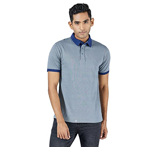 Image of VETTORIO FRATINI by Shoppers Stop Printed Cotton Regular Fit Mens T-Shirt