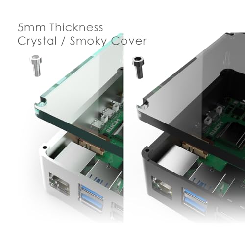 Carcasa Raspberry Pi 5 de aluminio anidees con disipación pasiva eficiente 5