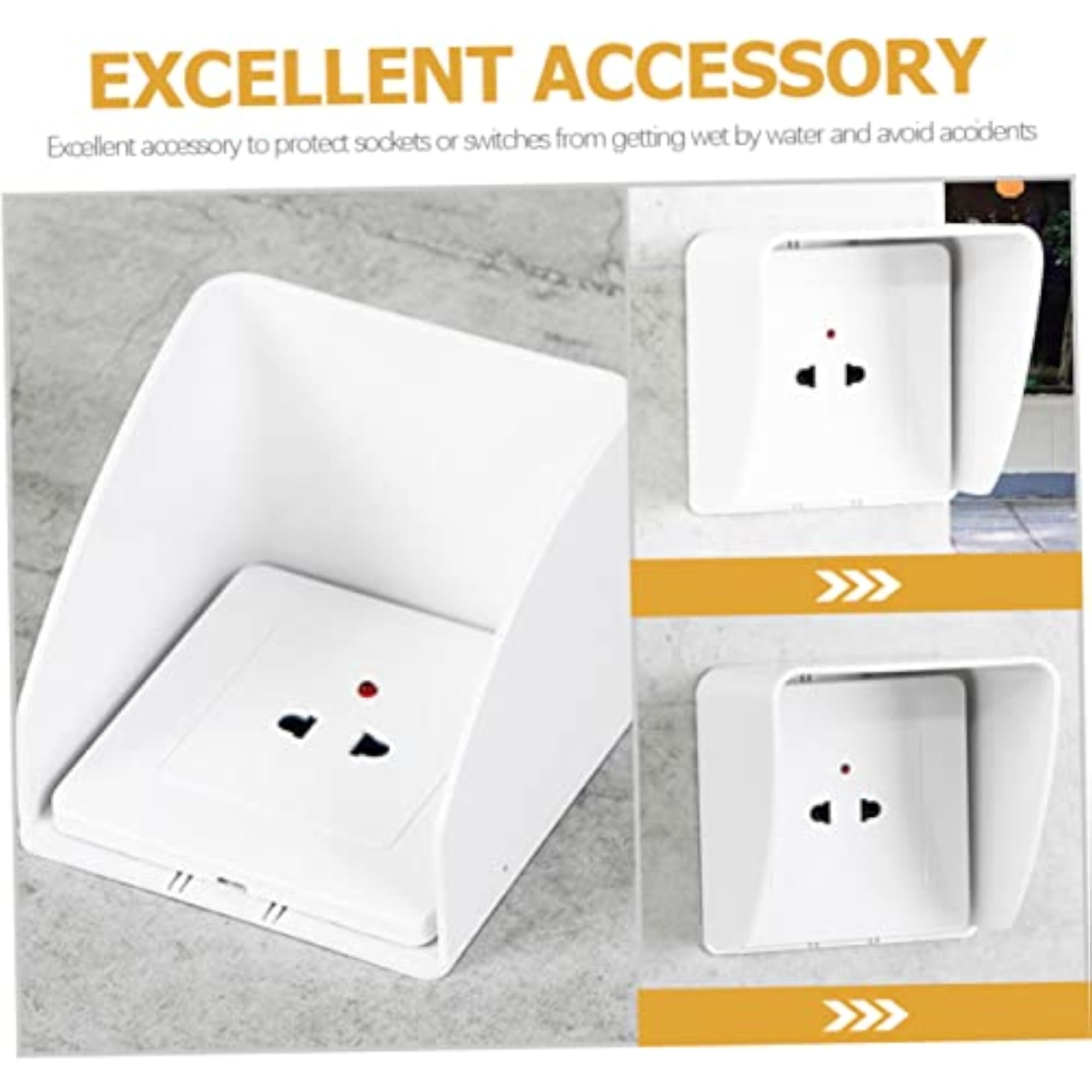 4pcs Weatherproof Electric Outlet Covers for Outdoor Use
