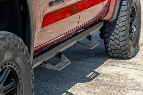 Estribos laterales de aluminio Rough Country SRL2 para Toyota Tundra miniatura 6