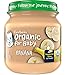 Gerber Organic for Baby 1st Foods Baby Food Jar, Banana, Made with Non-GMO & Organic Produce, USDA Organic Baby Food, 4-Ounce Glass Jar (Pack of 10 Jars)