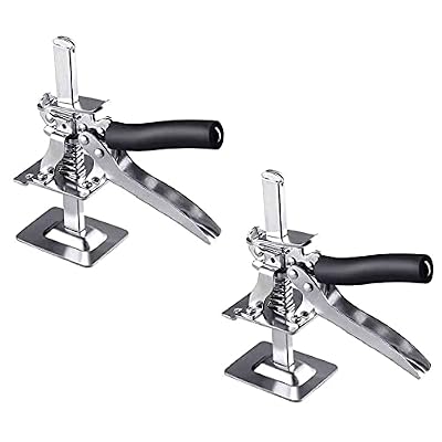 Gcebog 2 Pcs Viking Arm Precision Clamping Tool - Multifunctional Jack All-Steel Ceramic Tile Height Adjustment liftingdevice, Manual Lifting Positioning Pad High Tool