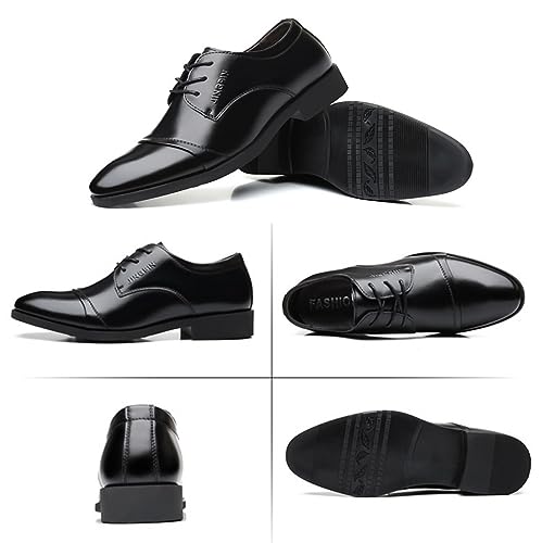 Mens Classic Oxfords Dress Shoes Formal Business Wedding Derby Lace Up Shoes for Men4