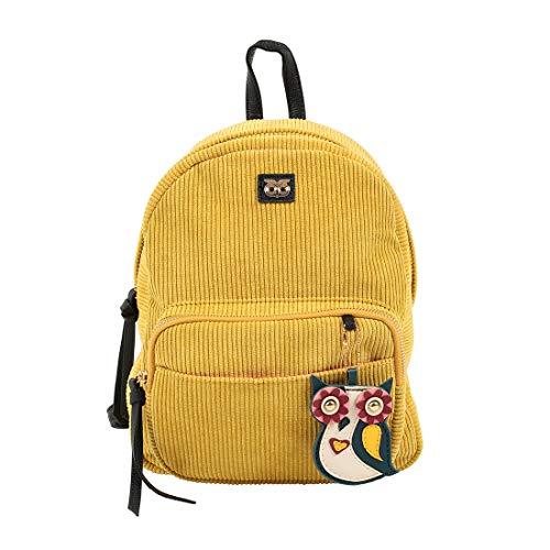 Chumbak Retro Corduroy Backpack Mustard Amazon.in Bags, Wallets