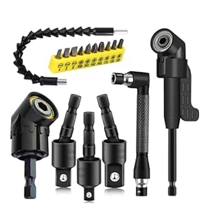 17Pcs Flexible Drill Bit Extension,...