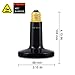 OMAYKEY 2-Pack 100W Ceramic Heat Lamp with 1-pcs Digital-Thermometer, Infrared Heat Emitter Bulbs for Reptiles, Amphibians, Chicken Brooder Coop Lizard Turtle Snake, No Light No Harm