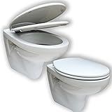 Wand Hänge WC/Gustavsberg Saval 2.0 / inkl. WC Sitz Antares - Absenkautomatik/Weiss/Keramik/Tiefspüler