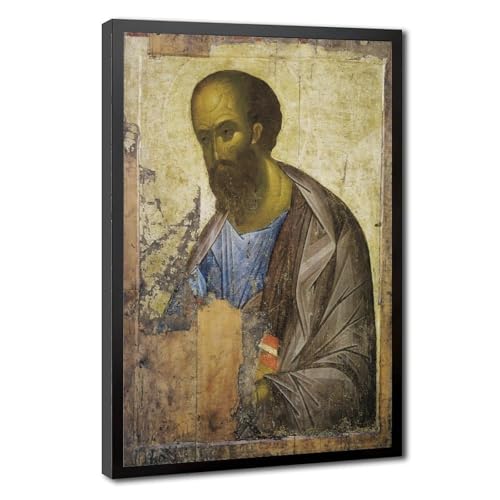 Impression sur toile de l'apôtre Paul par Andrei Rublev cadre 20x30 cm
