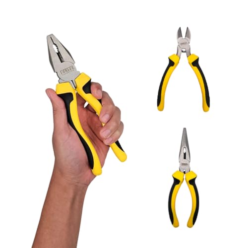 ELITE SUPERFLEX - Kit 3 Alicates - Universal, Bico e Corte Diagonal Elite
