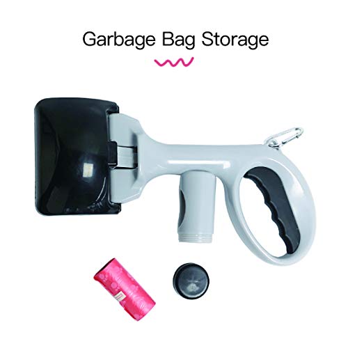Image of Pooper Scooper with Bag Pet for Small Medium Dogs Cats Outside Three Colors Optional Two in One Design (Black)