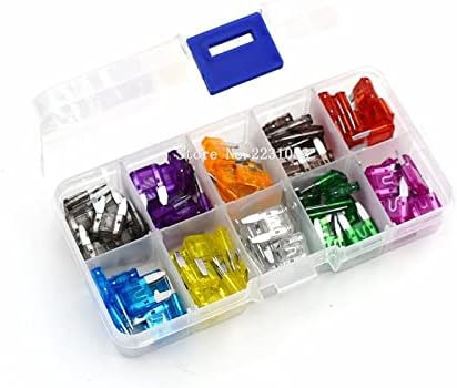 Fuses Small Fuse Kit 100PCS Auto Automotive Car Boat Truck Blade Fuse Box Assortment Set, 2A 3A 5A 7.5A 10A 15A 20A 25A 30A 35A