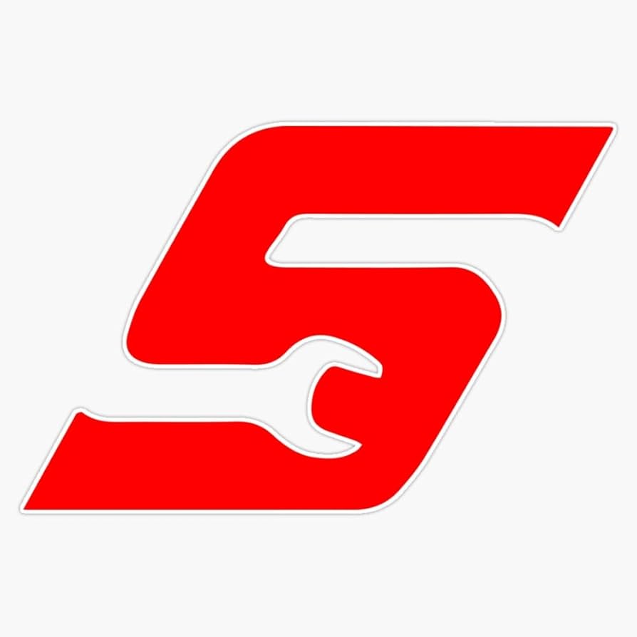 スナップオン　レンチSロゴサイン　看板　SNAP-ON Amazon.com - Snap-On Tools 'S' Wrench Logo (Red) Sticker