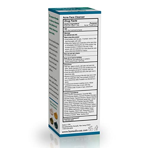 Kamedis Acne Treatment Kit, Clinically Proven 3-Step Acne Clearing Solution, Salicylic Acid with Proven Botanicals Acne Treatment System