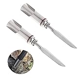 2 Piezas Soporte de Tierra para Caña de Pescar, Soporte Plegable para Caña de Pescar de Acero Inoxidable, Soporte de Pesca Vara para Suelo Tierra, Apto para Pesca al Aire Libre