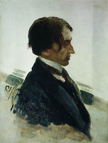 Toile Il'ya Repin Portrait de Isaak Brodsky 60x90cm pour salon