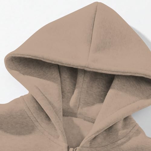 Pull à capuche doux et chaud en molleton épais doté d'un cordon de serrage fonctionnel A151 - 2