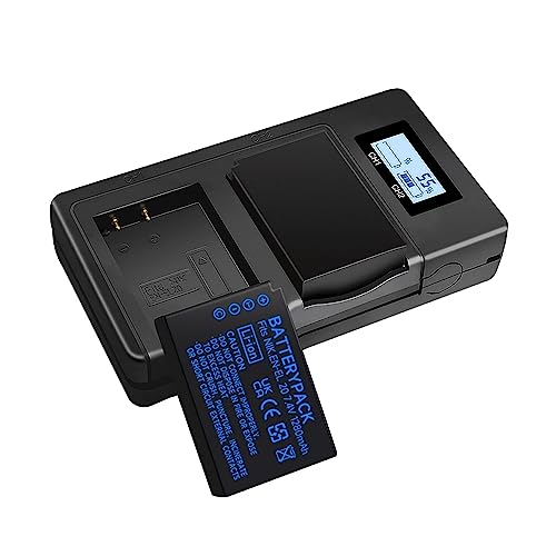 CITYORK 1 batería EN EL20 de 1280 mAh y cargador LCD para cámaras Nikon EN EL20, EN EL20a, Nikon Coolpix P1000, P950 Coolpix A 1 J1/1 J2/1 J3/1 S1/1 V3, cargador USB con puerto tipo C