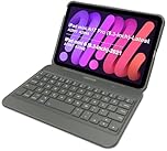 iPad mini 8.3-inch(A17 Pro) Keyboard Case, Arteck Bluetooth Keyboard with Folio Full Protection Shockproof Case for Apple 8.3-inch iPad mini (Latest A17 Pro) iPad mini 6 (2021) with Swivel Rotating