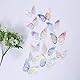 QHFlashbuy 3D Schmetterlinge Wandaufkleber,60 Stück 3D Schmetterlinge Deko,Schmetterlinge Aufkleber für DIY Wandkunst Handwerk, Babyzimmer,Party(8/10/12cm)