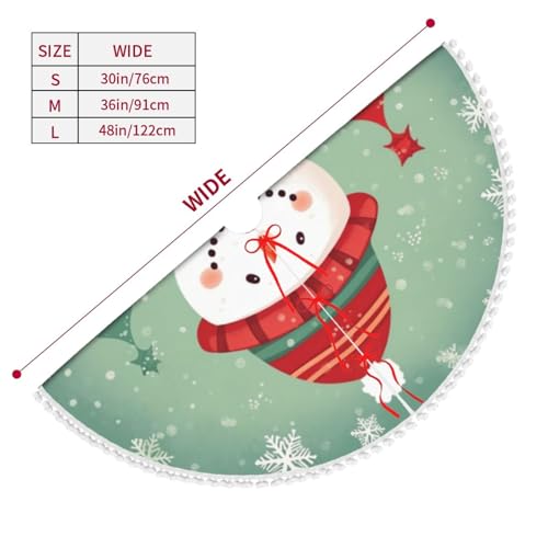 Jupe de sapin de Noël haut de gamme 122 cm double couche - 6