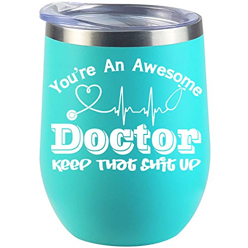 Doctor Gift, Funny Wine Glass Unique Gift Idea for Dentist, Dental, Medical, Hygienist