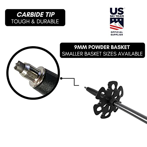 image for Zipline Ski Ski Poles Graphite Carbon Composite - Zipline Blurr 16.0 -