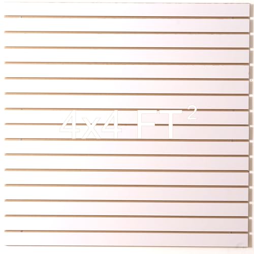 Wood Slat Wall Paneling for Retail Display 2 Pack 4'x2
