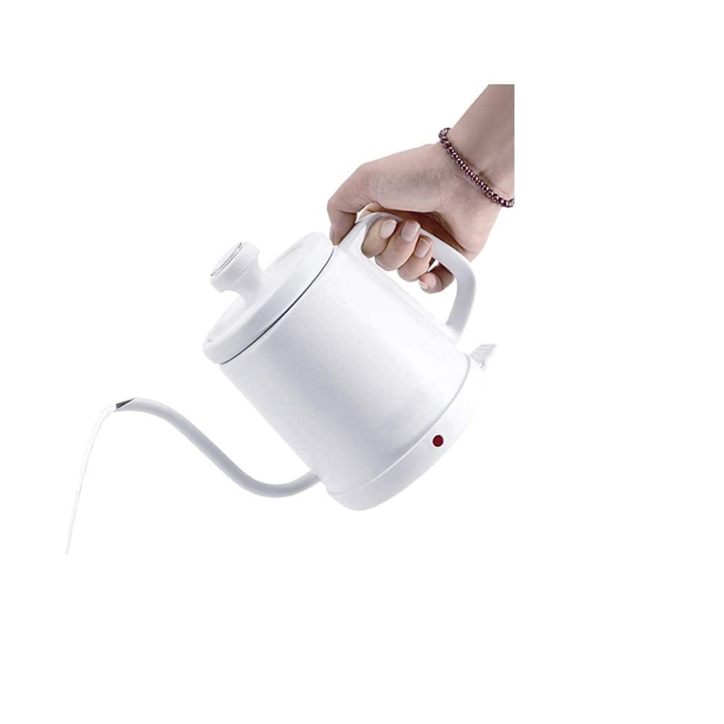 Bouilloire électrique rapide MU en inox blanc avec col de cygne verseur pour infusion silencieuse