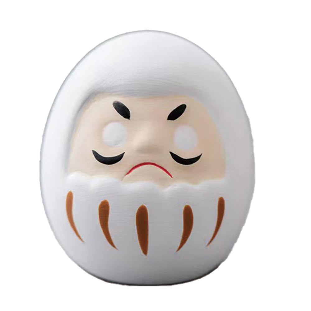 Santos SA-548-02 Good Luck Goods, Daruma, White, Achieving Goals, Approx. 1.6 x 1.8 x 1.8 inches (4 x 4 x 4.5 cm) : Home & Kitchen